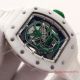 2017 Fake Richard Mille RM 052 Watch Rose Gold White Ceramic Bezel Green Skull  (4)_th.jpg